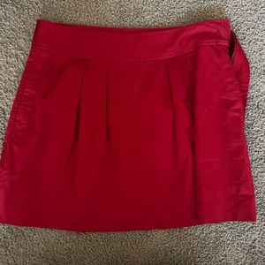 Vineyard vines red pleated miniskirt nwot